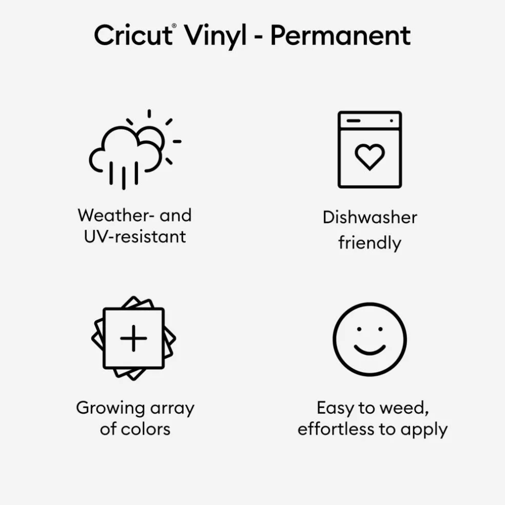 Cricut® 12" x 48" Permanent Vinyl