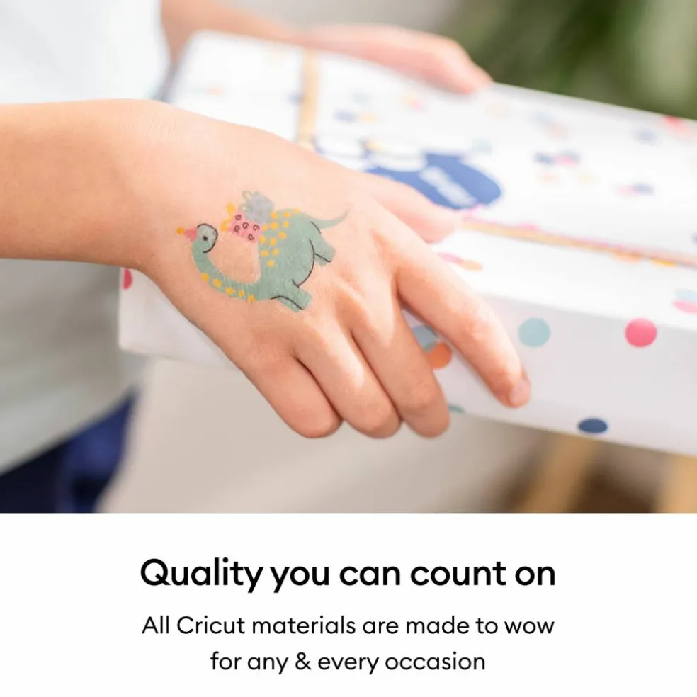 Cricut® 8.5" x 11" Transparent Printable Temporary Tattoo Sheets, 3ct.