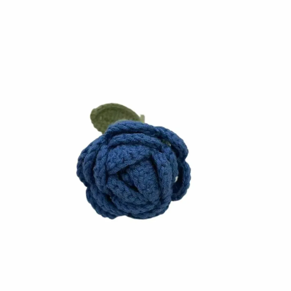 13" Crochet Blue Rose Pick by Ashland®