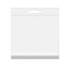 Crystal Clear Hanging Bags 3" x 3"+ Flap 500 pack J3