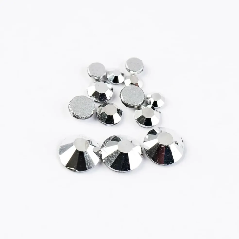 Crystal Lane DIY Assorted Glass Round Flatback Rhinestones Combo