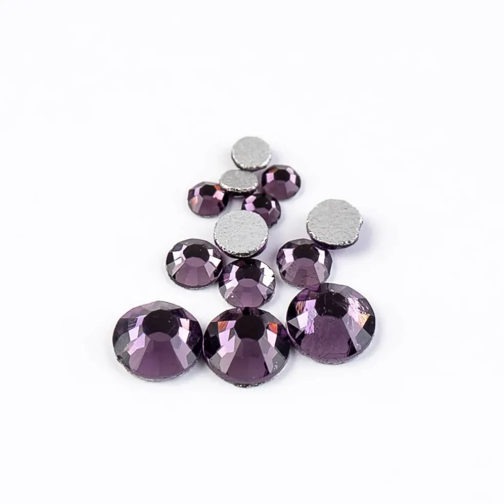 Crystal Lane DIY Assorted Glass Round Flatback Rhinestones Combo