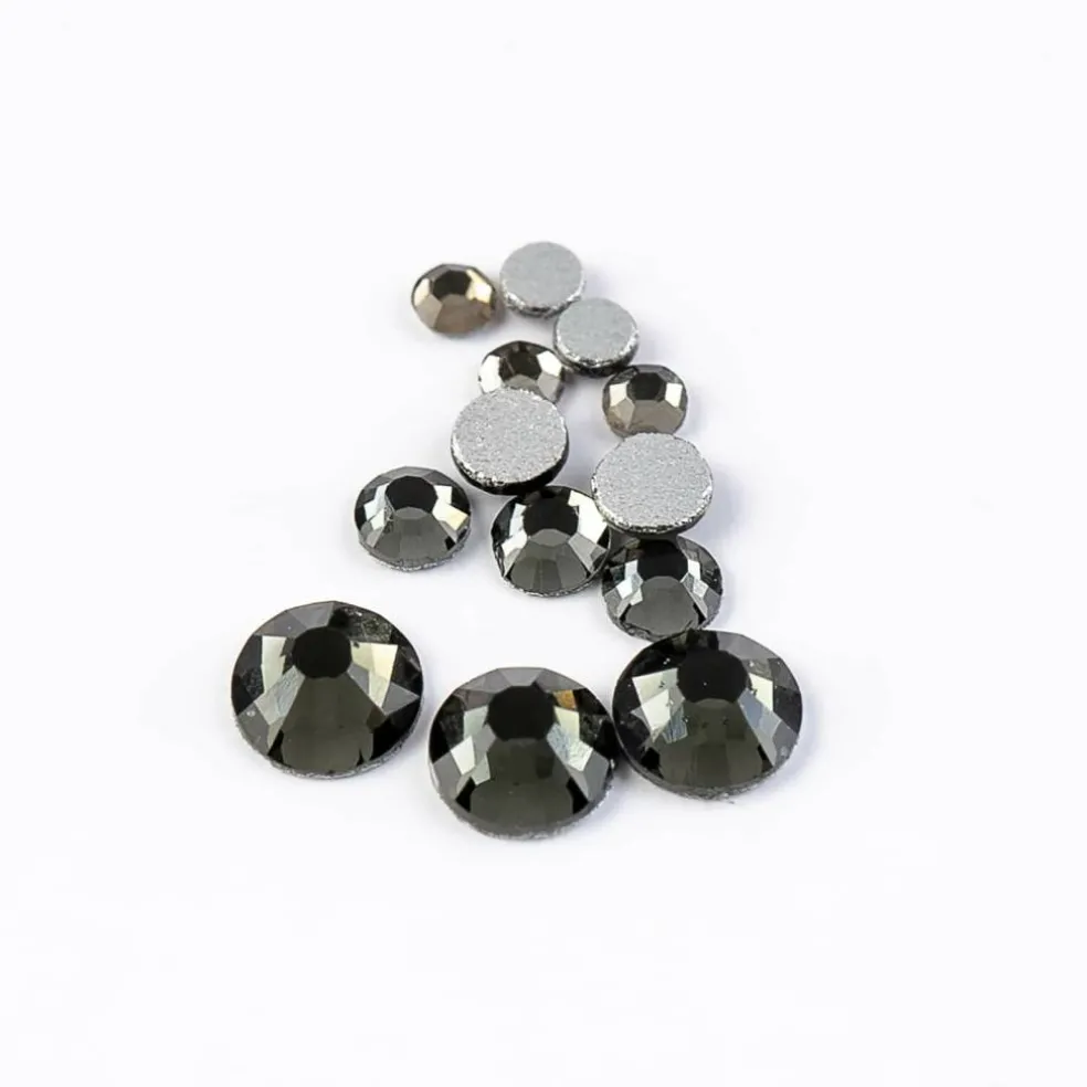 Crystal Lane DIY Assorted Glass Round Flatback Rhinestones Combo