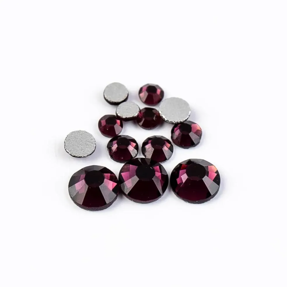 Crystal Lane DIY Assorted Glass Round Flatback Rhinestones Combo