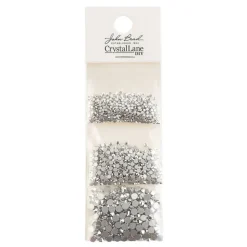 Crystal Lane DIY Assorted Glass Round Flatback Rhinestones Combo