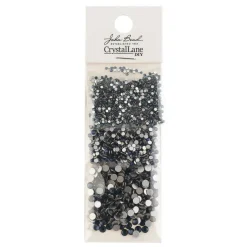 Crystal Lane DIY Assorted Glass Round Flatback Rhinestones Combo