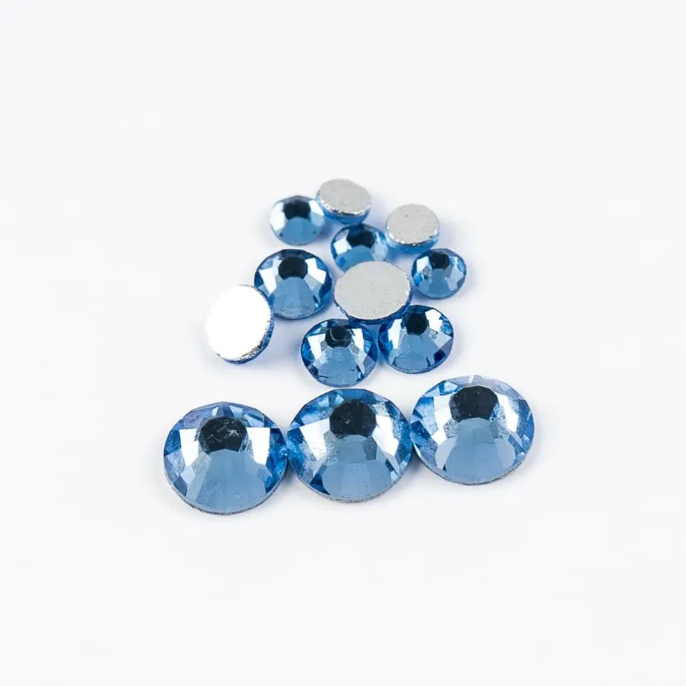 Crystal Lane DIY Assorted Glass Round Flatback Rhinestones Combo