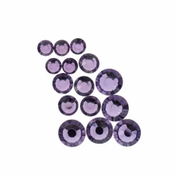Crystal Lane DIY Assorted Round Glass Flatback Rhinestones Combo