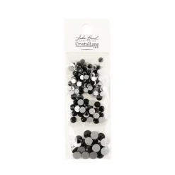Crystal Lane DIY Assorted Round Glass Flatback Rhinestones Combo