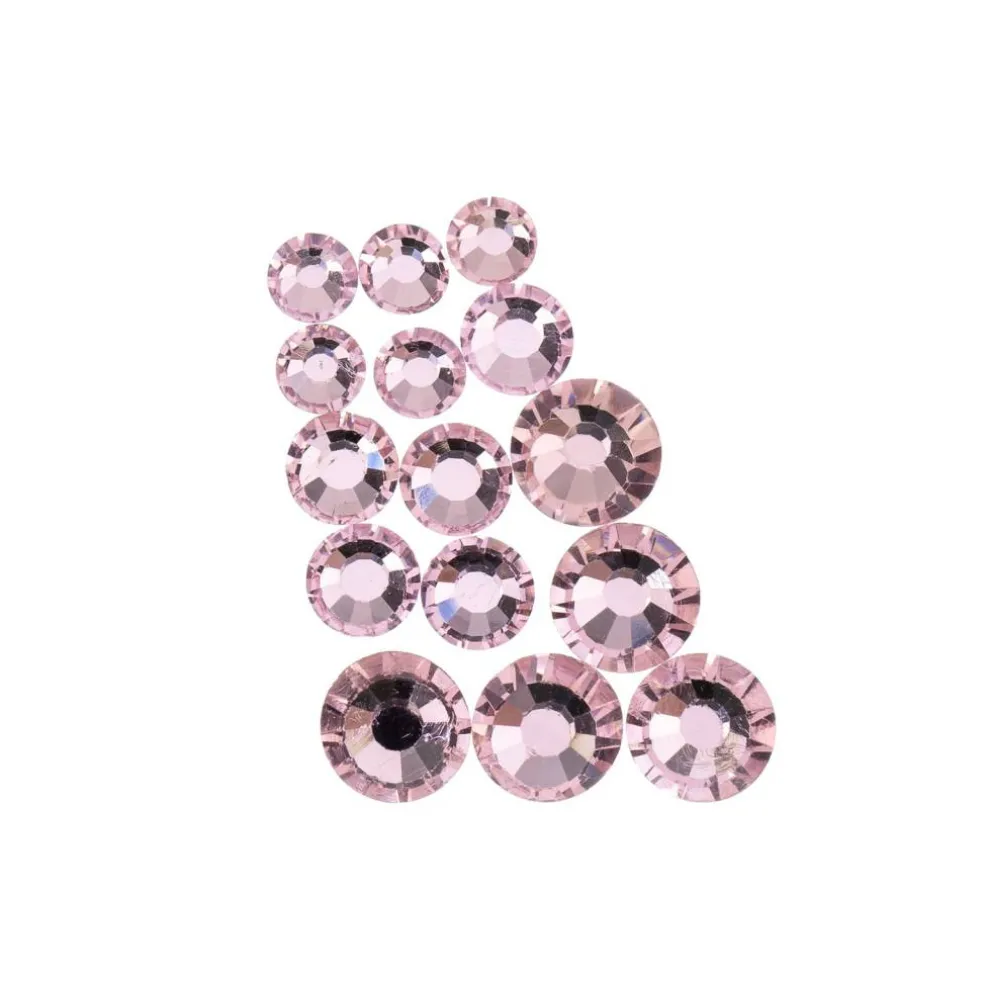 Crystal Lane DIY Assorted Round Glass Flatback Rhinestones Combo