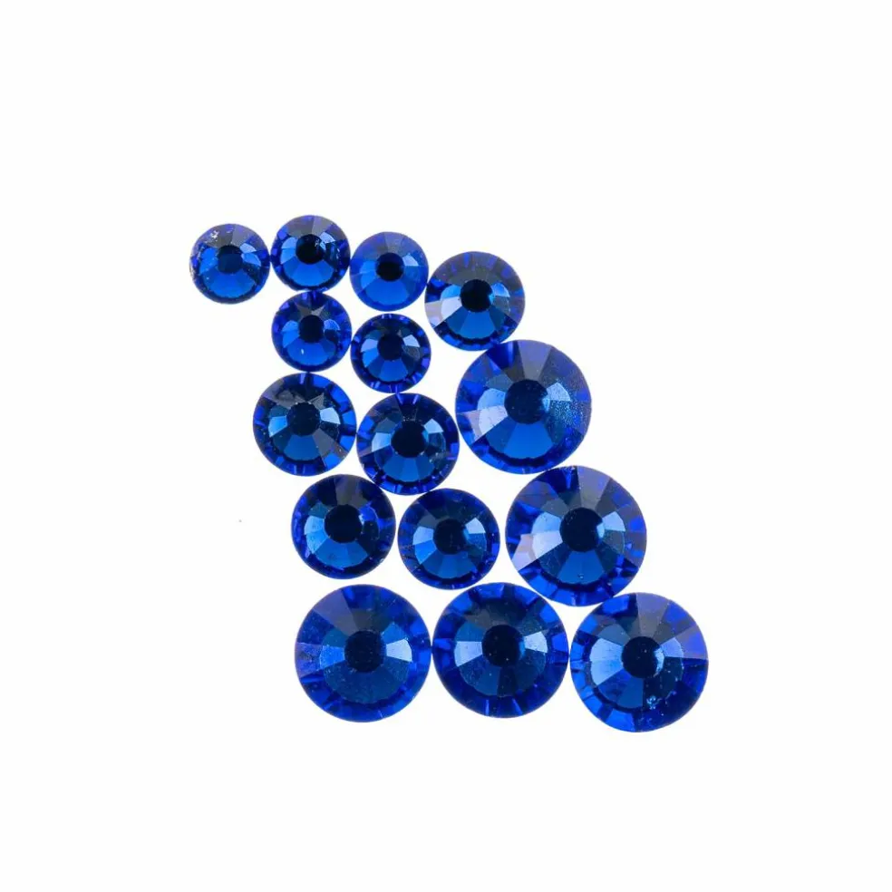 Crystal Lane DIY Assorted Round Glass Flatback Rhinestones Combo