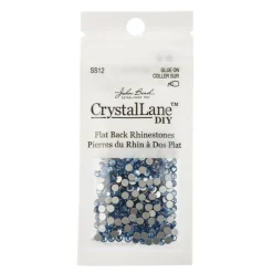 Crystal Lane DIY SS12 Glass Flatback Rhinestones, 432pcs