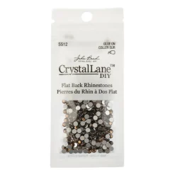 Crystal Lane DIY SS12 Glass Flatback Rhinestones, 432pcs