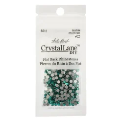 Crystal Lane DIY SS12 Glass Flatback Rhinestones, 432pcs