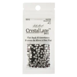 Crystal Lane DIY SS12 Glass Flatback Rhinestones, 432pcs