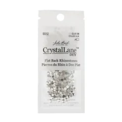 Crystal Lane DIY SS12 Glass Flatback Rhinestones, 432pcs