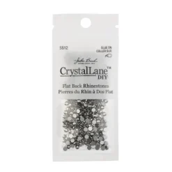 Crystal Lane DIY SS12 Glass Flatback Rhinestones, 432pcs