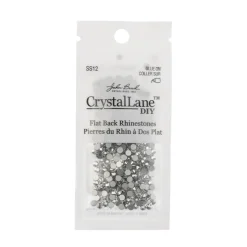 Crystal Lane DIY SS12 Glass Flatback Rhinestones, 432pcs