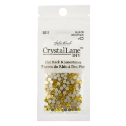 Crystal Lane DIY SS12 Glass Flatback Rhinestones, 432pcs