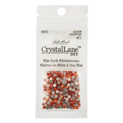 Crystal Lane DIY SS12 Glass Flatback Rhinestones, 432pcs