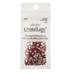 Crystal Lane DIY SS12 Glass Flatback Rhinestones, 432pcs
