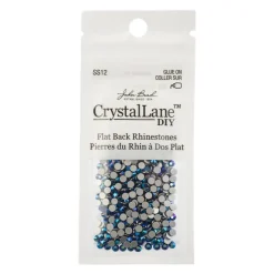 Crystal Lane DIY SS12 Glass Flatback Rhinestones, 432pcs