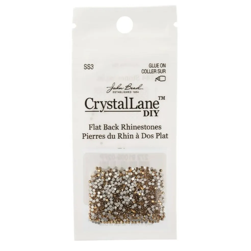 Crystal Lane DIY SS3 Glass Flatback Rhinestones, 1440pcs