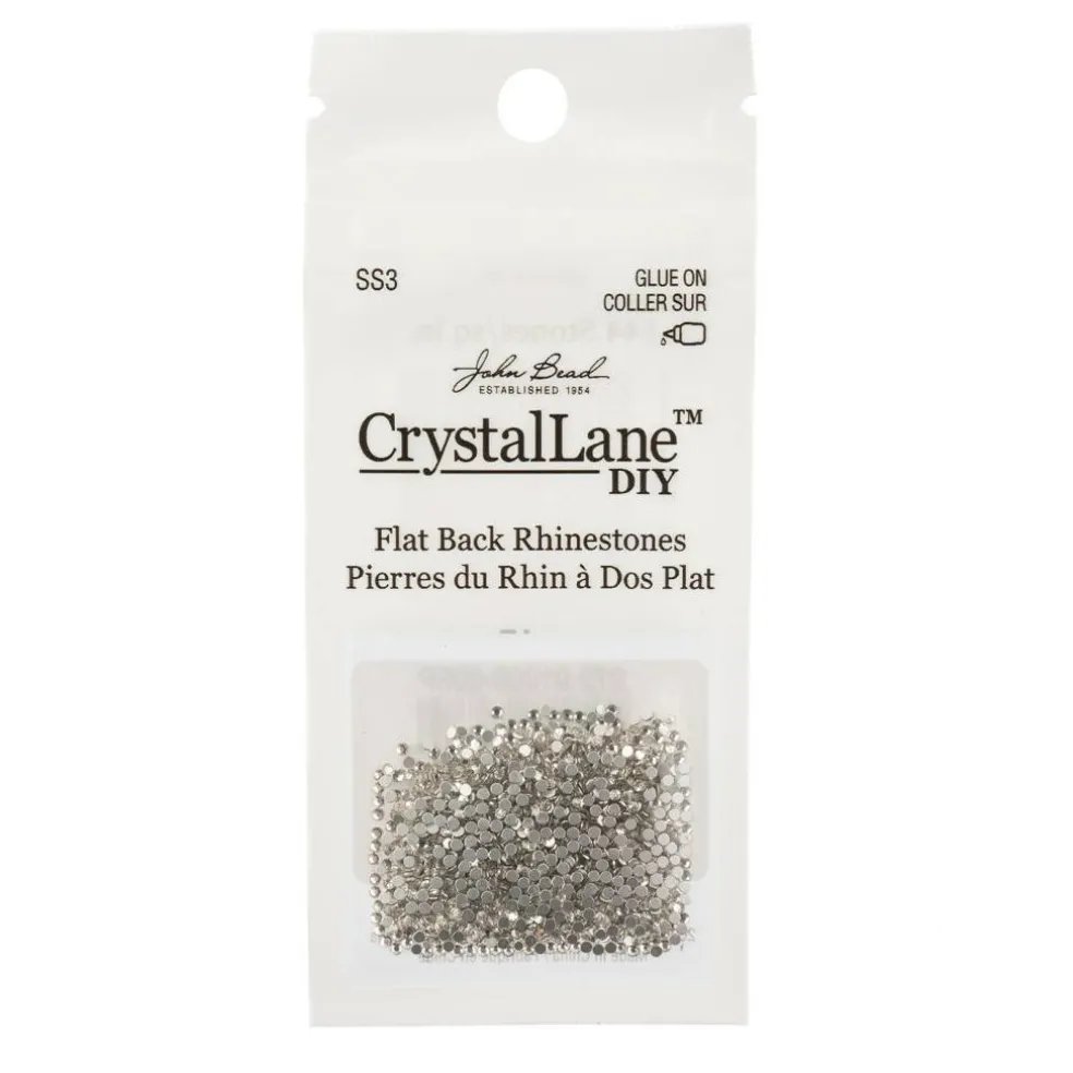 Crystal Lane DIY SS3 Glass Flatback Rhinestones, 1440pcs