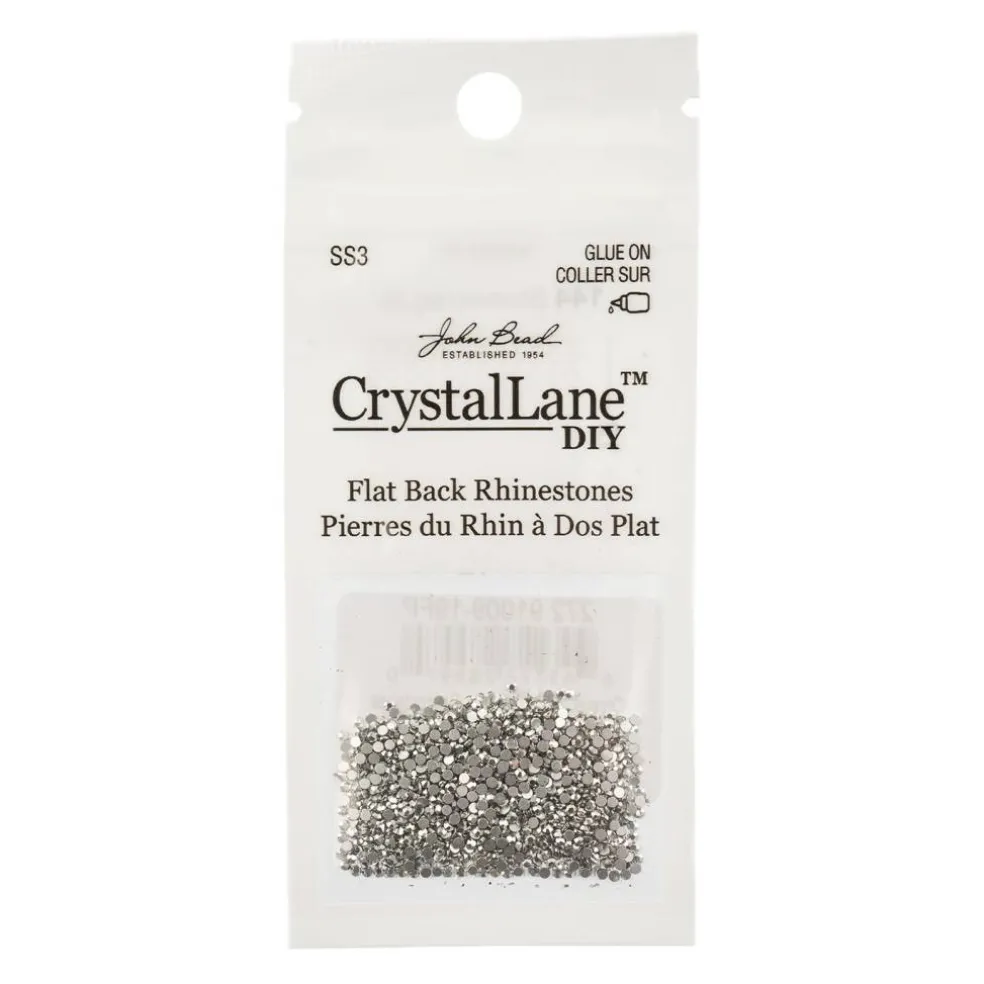 Crystal Lane DIY SS3 Glass Flatback Rhinestones, 1440pcs