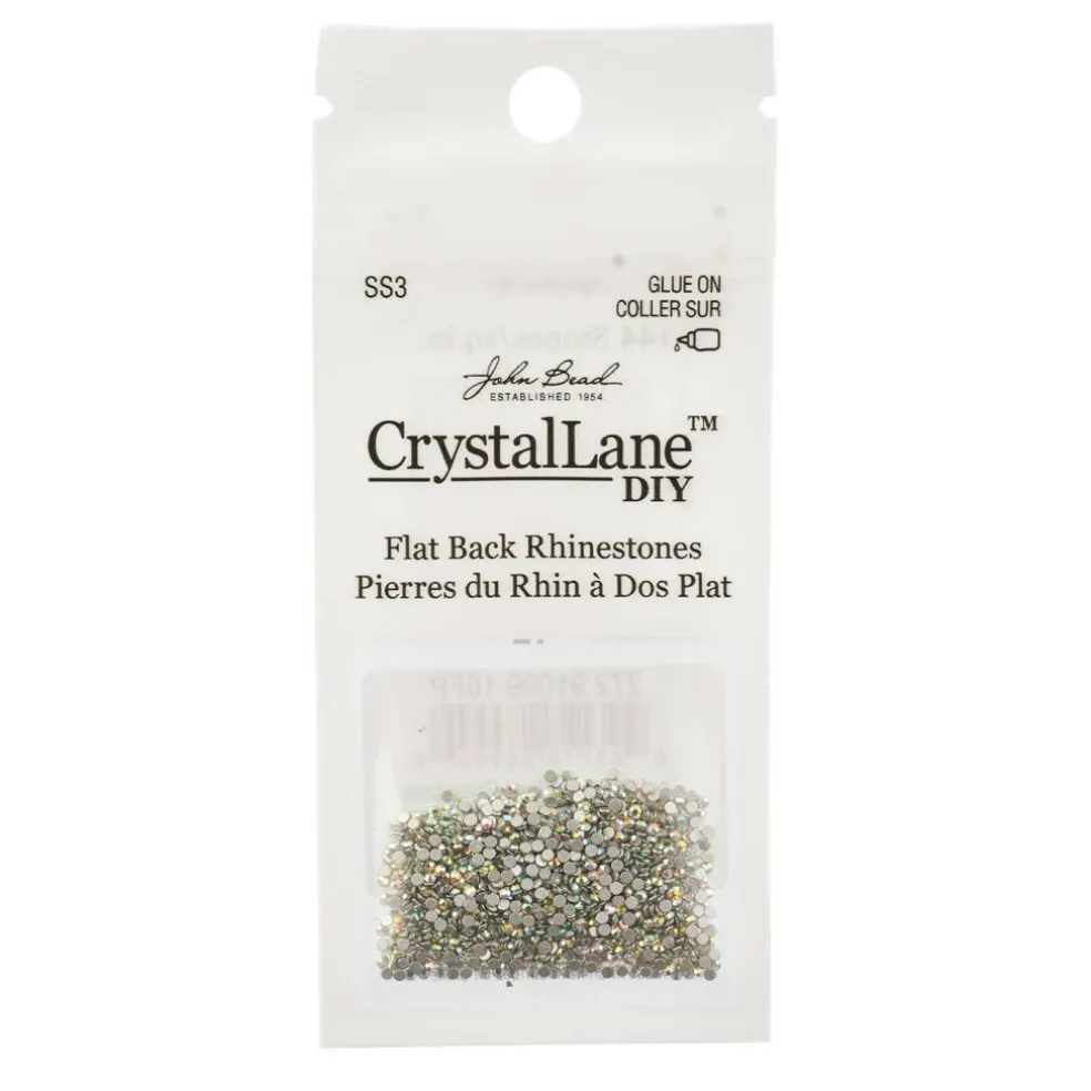Crystal Lane DIY SS3 Glass Flatback Rhinestones, 1440pcs