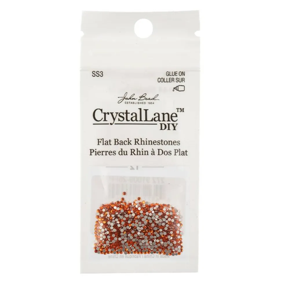 Crystal Lane DIY SS3 Glass Flatback Rhinestones, 1440pcs