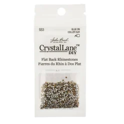 Crystal Lane DIY SS3 Glass Flatback Rhinestones, 1440pcs