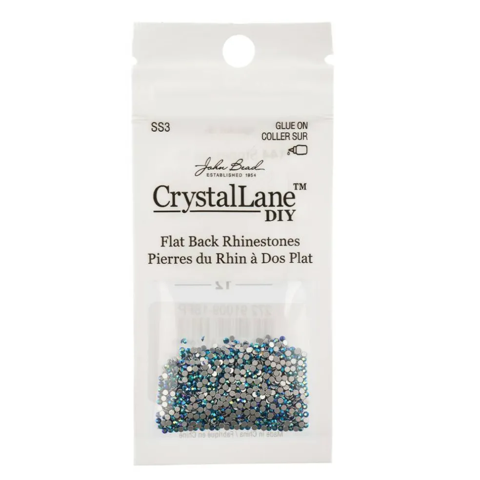 Crystal Lane DIY SS3 Glass Flatback Rhinestones, 1440pcs