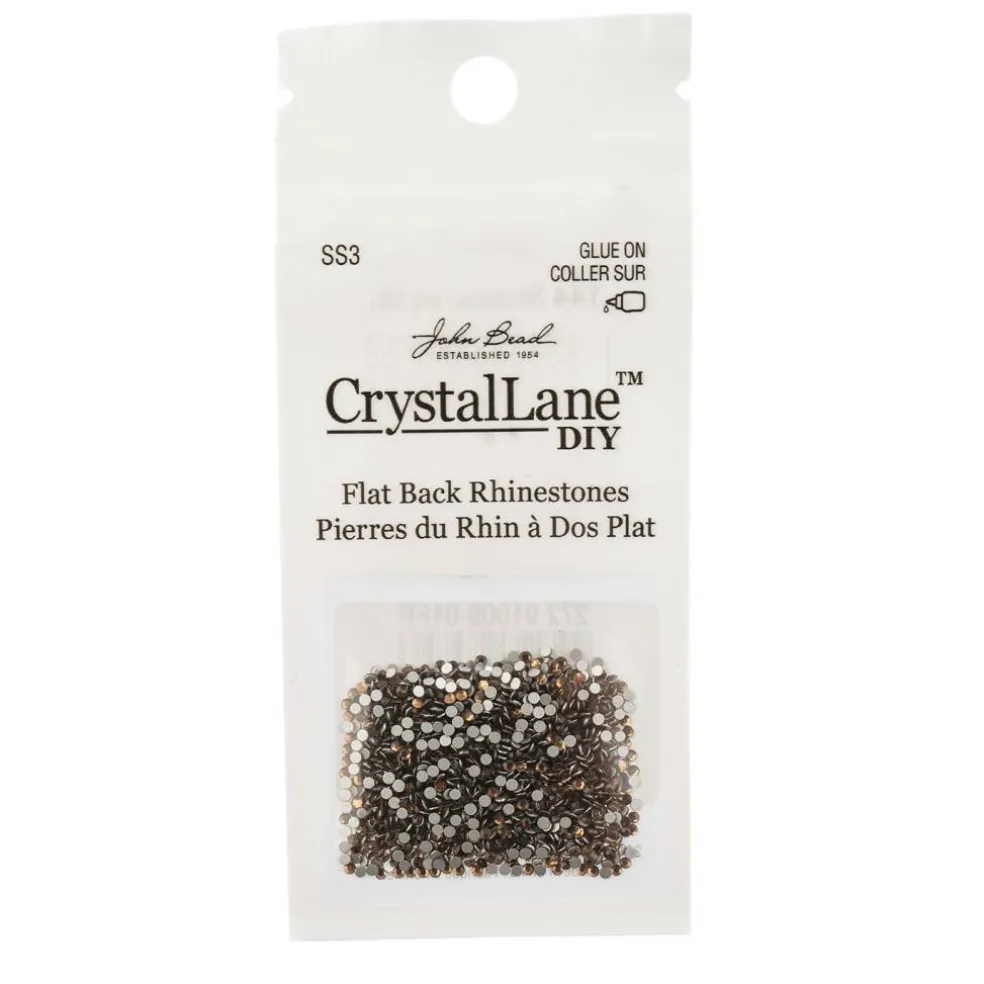 Crystal Lane DIY SS3 Glass Flatback Rhinestones, 1440pcs