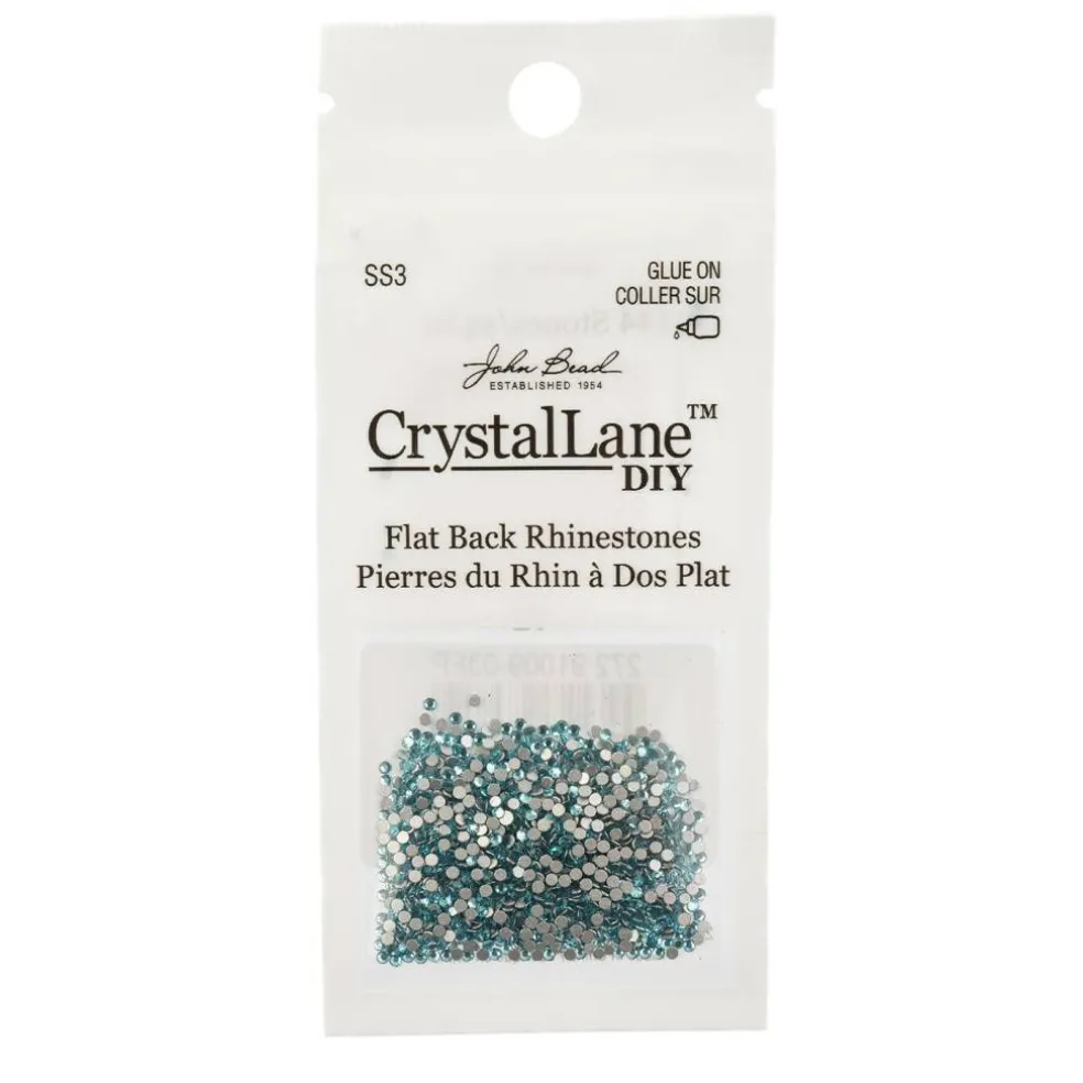 Crystal Lane DIY SS3 Glass Flatback Rhinestones, 1440pcs