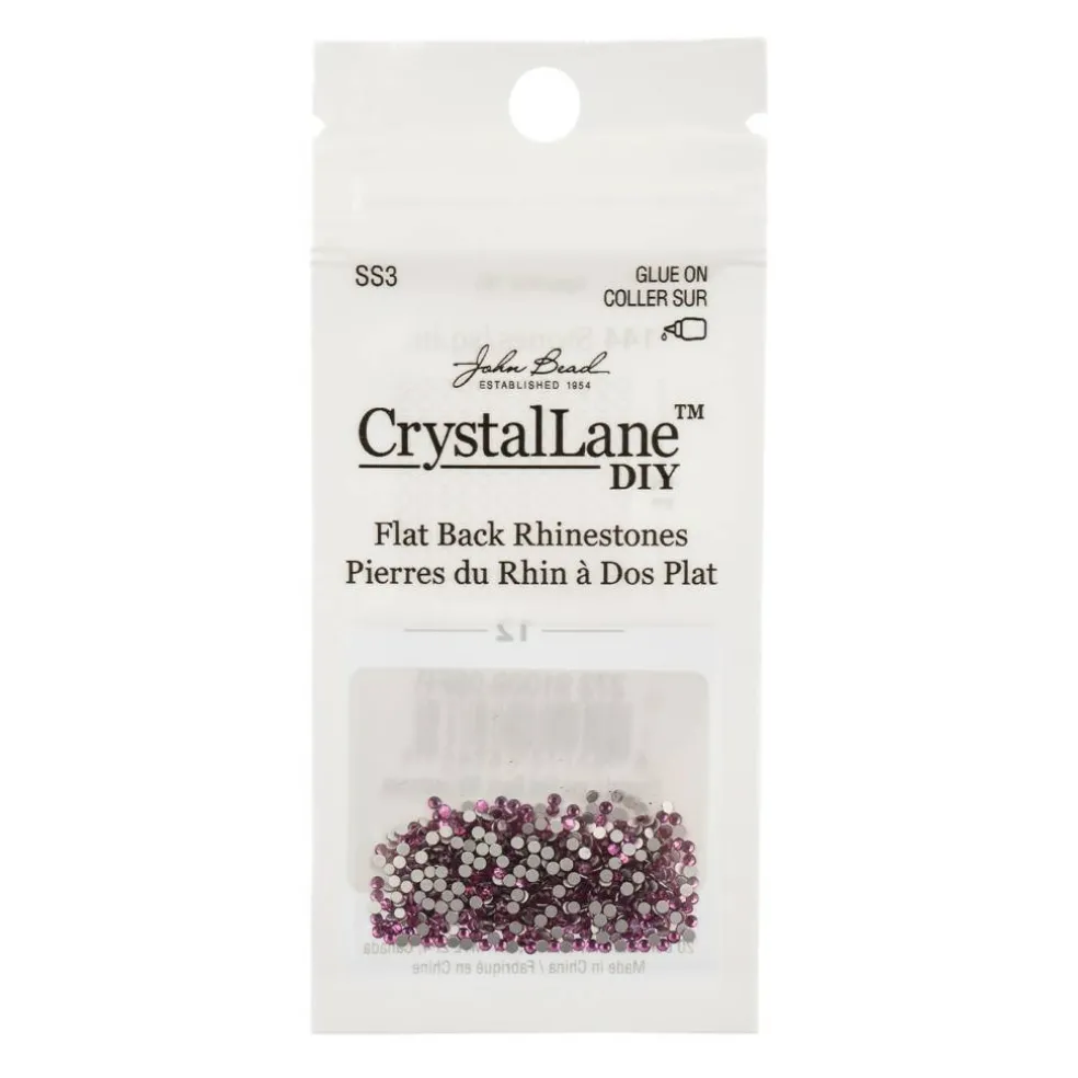 Crystal Lane DIY SS3 Glass Flatback Rhinestones, 1440pcs