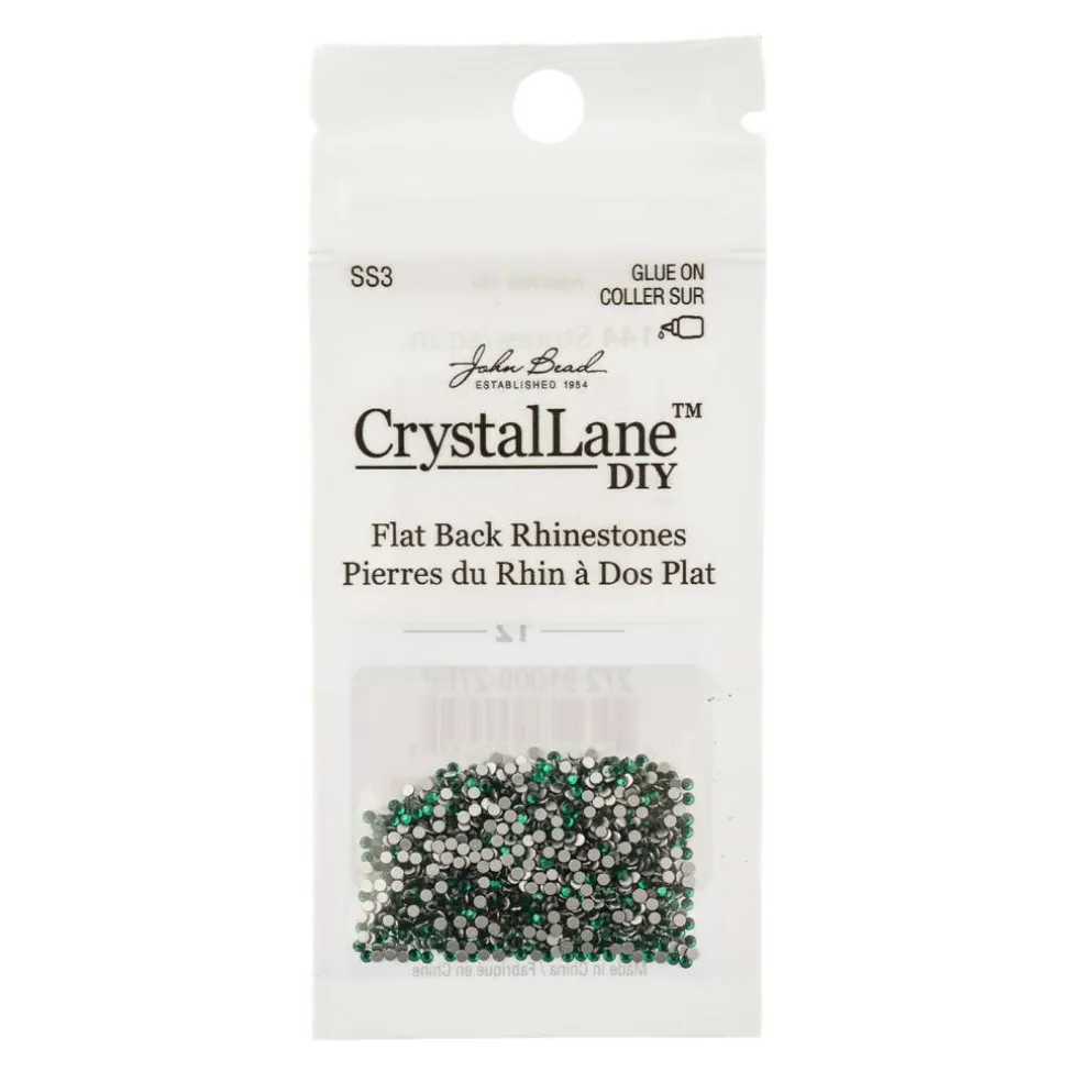 Crystal Lane DIY SS3 Glass Flatback Rhinestones, 1440pcs