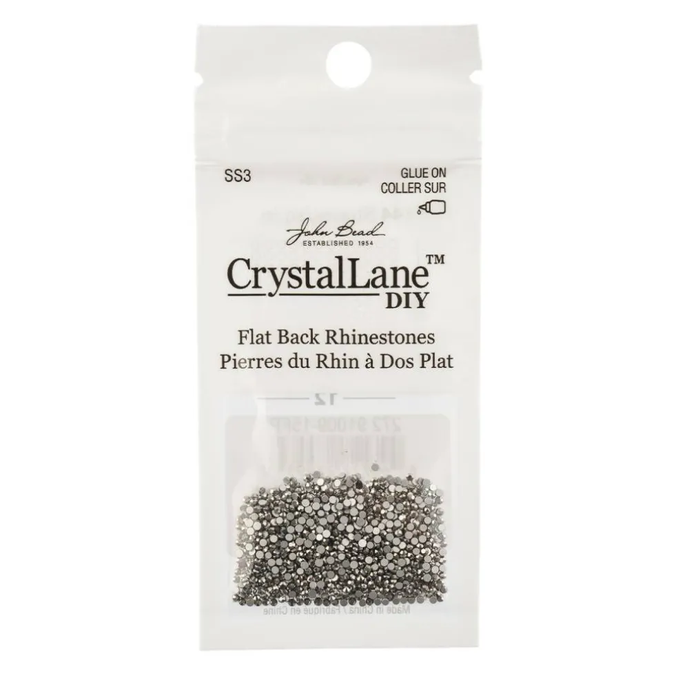 Crystal Lane DIY SS3 Glass Flatback Rhinestones, 1440pcs