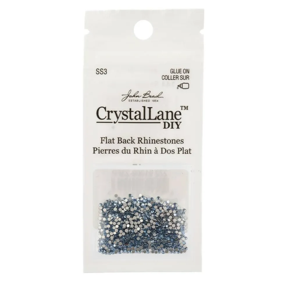 Crystal Lane DIY SS3 Glass Flatback Rhinestones, 1440pcs