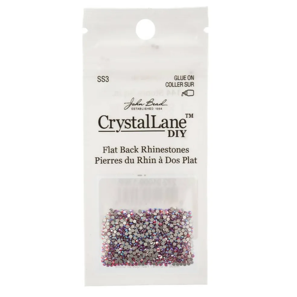 Crystal Lane DIY SS3 Glass Flatback Rhinestones, 1440pcs