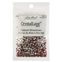 Crystal Lane DIY SS12 Glass Round Flatback Rhinestones, 2880ct.