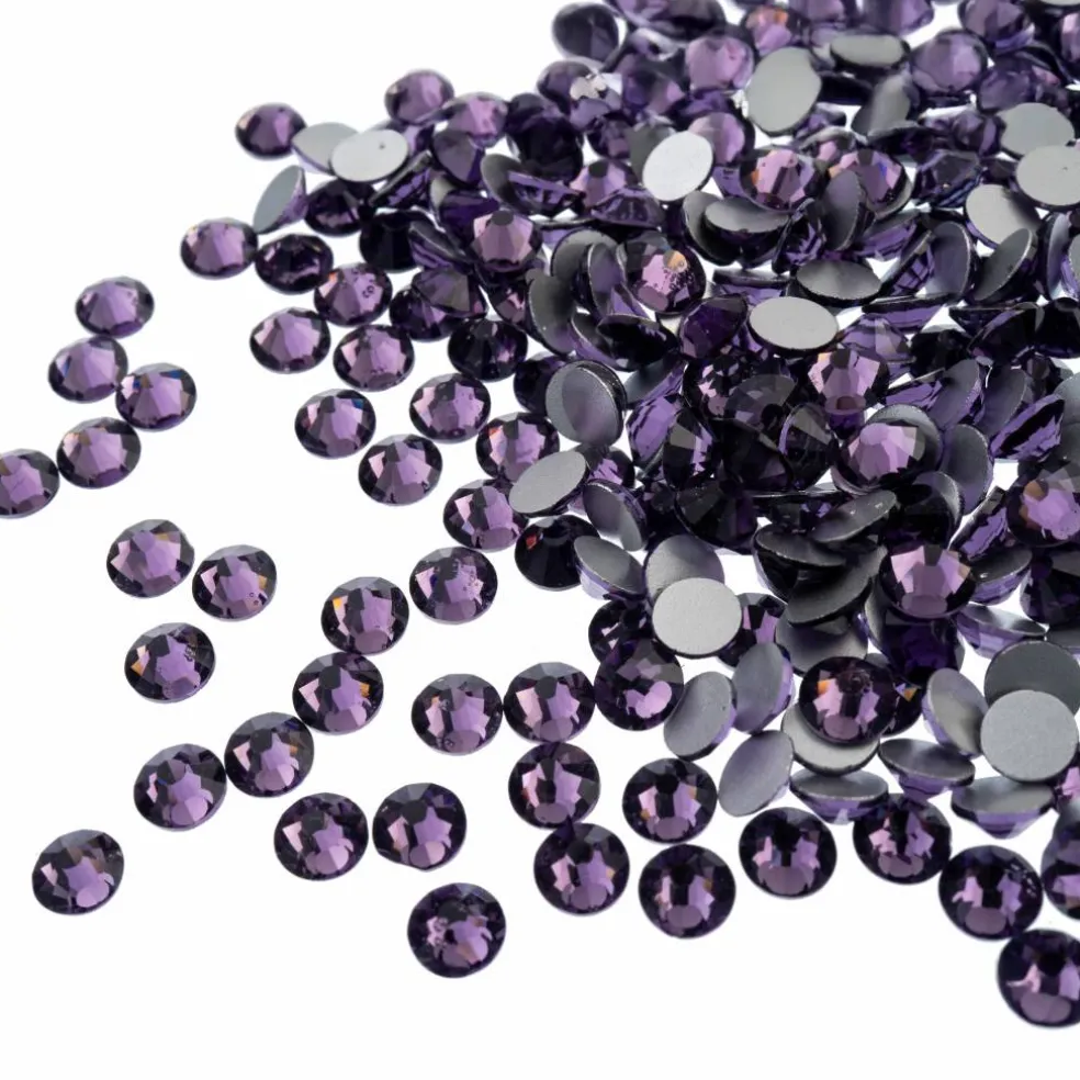 Crystal Lane DIY SS12 Glass Round Flatback Rhinestones, 2880ct.
