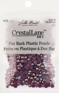 Crystal Lane DIY SS20(5mm) Plastic Pearl Flatback Rhinestones, 575pcs