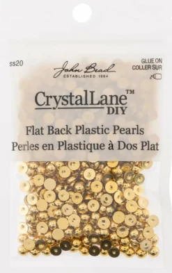 Crystal Lane DIY SS20(5mm) Plastic Pearl Flatback Rhinestones, 575pcs