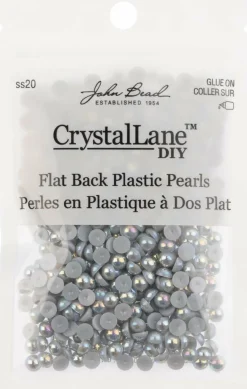 Crystal Lane DIY SS20(5mm) Plastic Pearl Flatback Rhinestones, 575pcs
