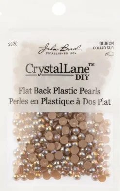 Crystal Lane DIY SS20(5mm) Plastic Pearl Flatback Rhinestones, 575pcs