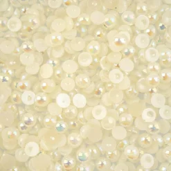 Crystal Lane DIY SS20(5mm) Plastic Pearl Flatback Rhinestones, 575pcs
