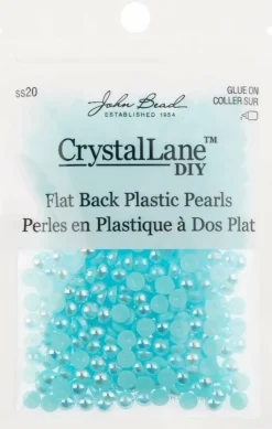 Crystal Lane DIY SS20(5mm) Plastic Pearl Flatback Rhinestones, 575pcs