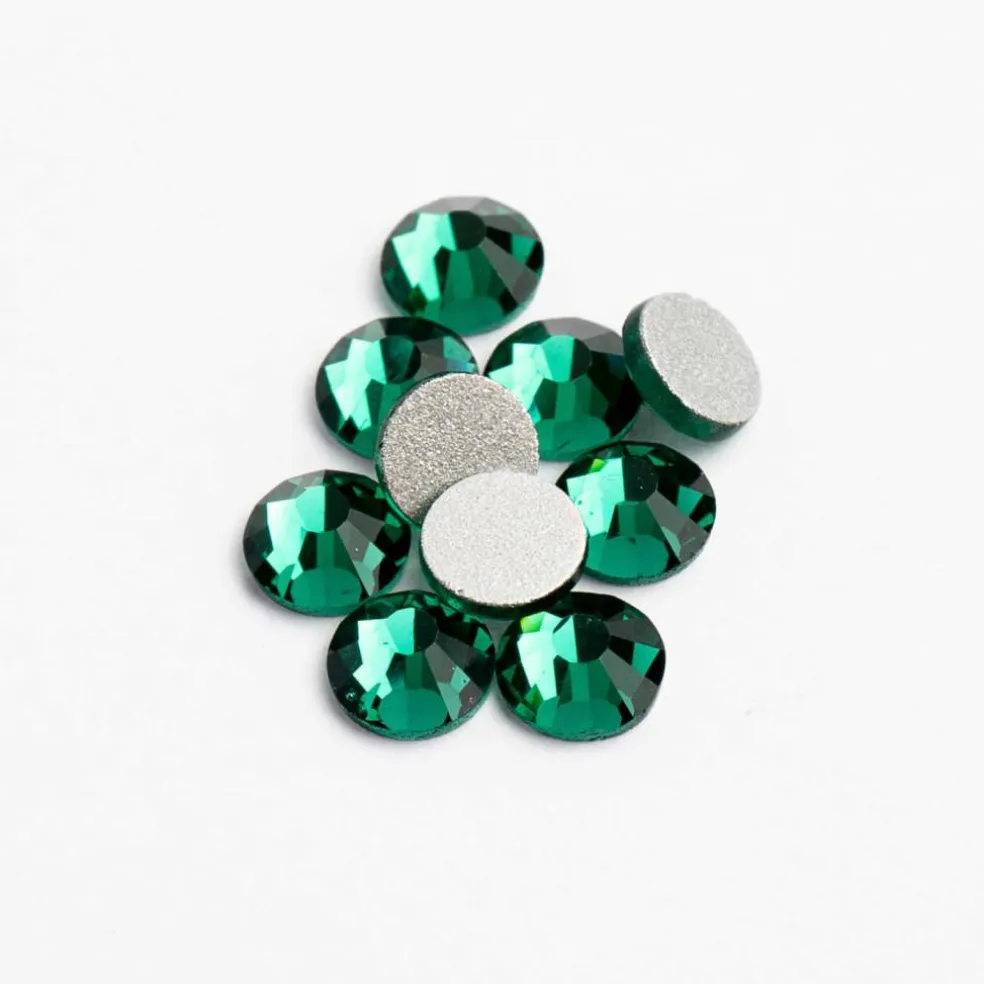 Crystal Lane DIY SS6 Round Glass Flatback Rhinestones, 1,440ct.