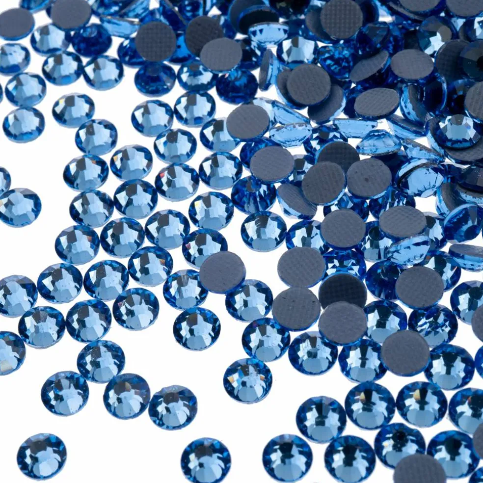 Crystal Lane DIY SS16 Round Glass Hotfix Flatback Rhinestones, 1,440ct.